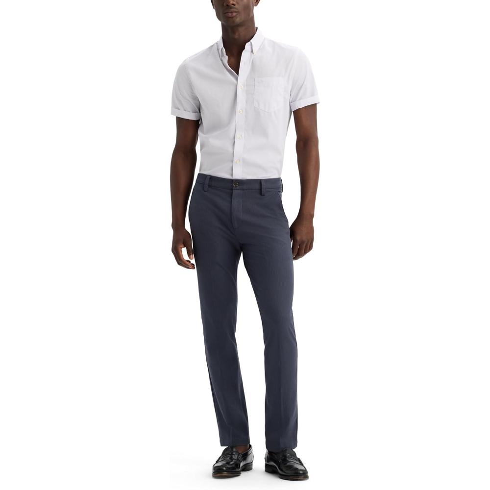 image:imageDockers Mens Workday Khaki Slim Fit with Smart 360 FlexHarris India Ink Grey Stripe