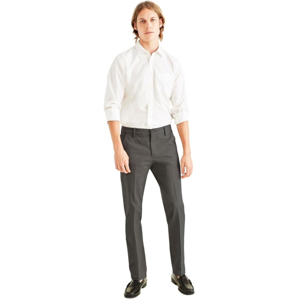 image:imageDockers Mens Workday Khaki Slim Fit with Smart 360 FlexStorm Grey