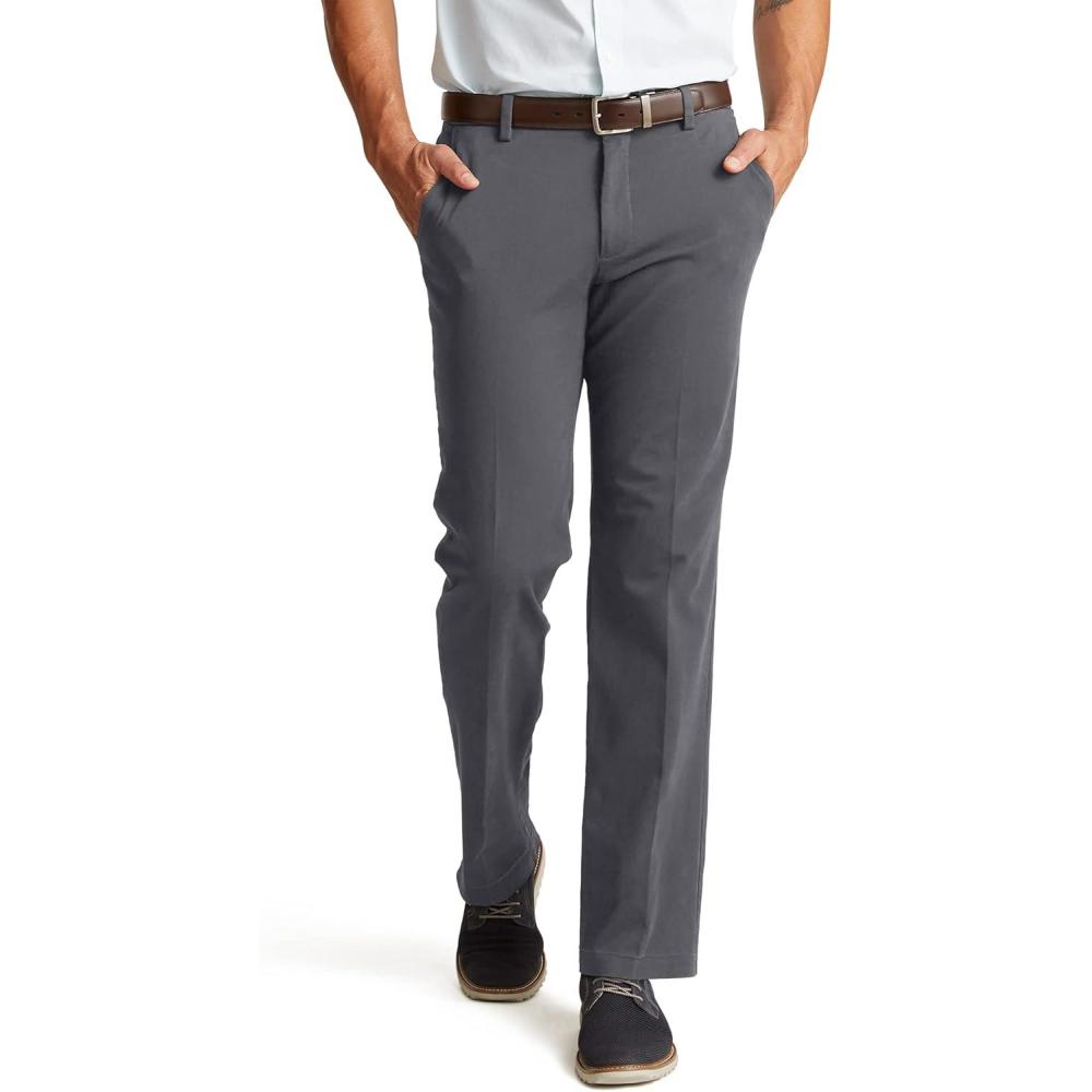 image:imageStraight Fit Workday Khaki Smart 360 Flex Pants Regular and Big amp TallBurma Grey
