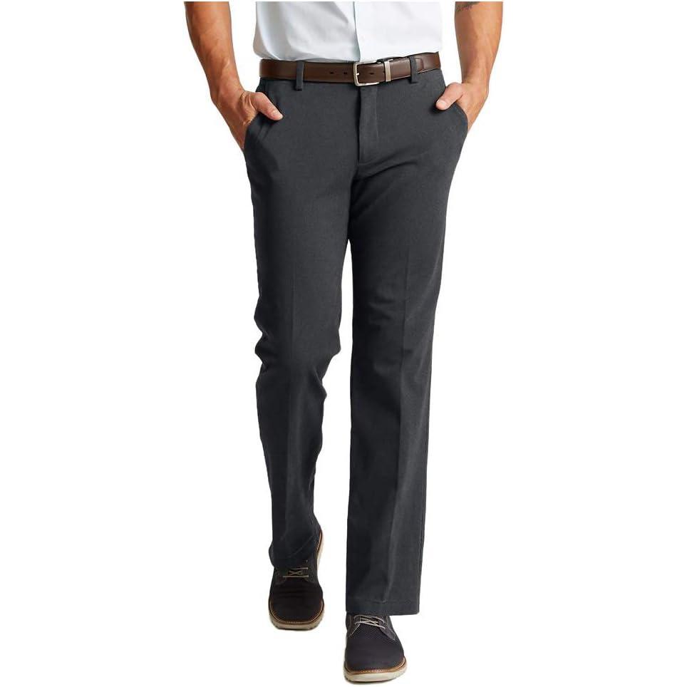 image:imageStraight Fit Workday Khaki Smart 360 Flex Pants Regular and Big amp TallNoir Heather
