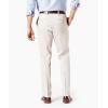 Dockers Mens Straight Fit Signature Lux Cotton Stretch Khaki Pant – Creased(Cloud)