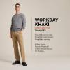 Straight Fit Workday Khaki Smart 360 Flex Pants (Regular and Big & Tall)(New British Khaki)