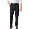 Dockers Mens Straight Fit Signature Lux Cotton Stretch Khaki Pant – Creased(Black)