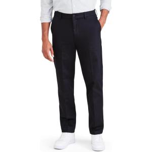 Dockers Men’s Dockers® Men’s Signature Khaki Straight Fit Iron Free with Stain Defender®(Beautiful Black)