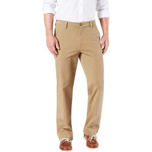 Dockers Men’s Relaxed Fit Comfort Khaki Pants – Pleated(New British Khaki (Stretch))