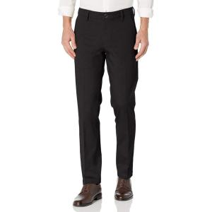 Straight Fit Workday Khaki Smart 360 Flex Pants (Regular and Big & Tall)(Black)