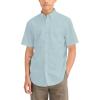 Dockers Men’s Dockers® Men’s Signature Shirt Short Sleeve Classic Fit with Stain Defender®(Pastel Blue)